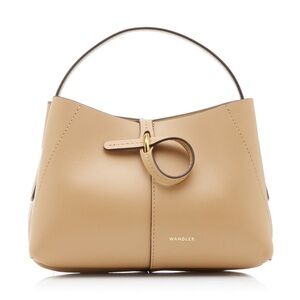 Wandler Ava micro leather tote beige tan neutral crossbody mini bag leather